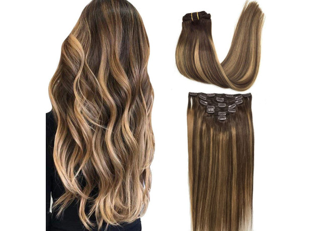 Extensii Clip-On DeLuxe Balayage #2/ #8